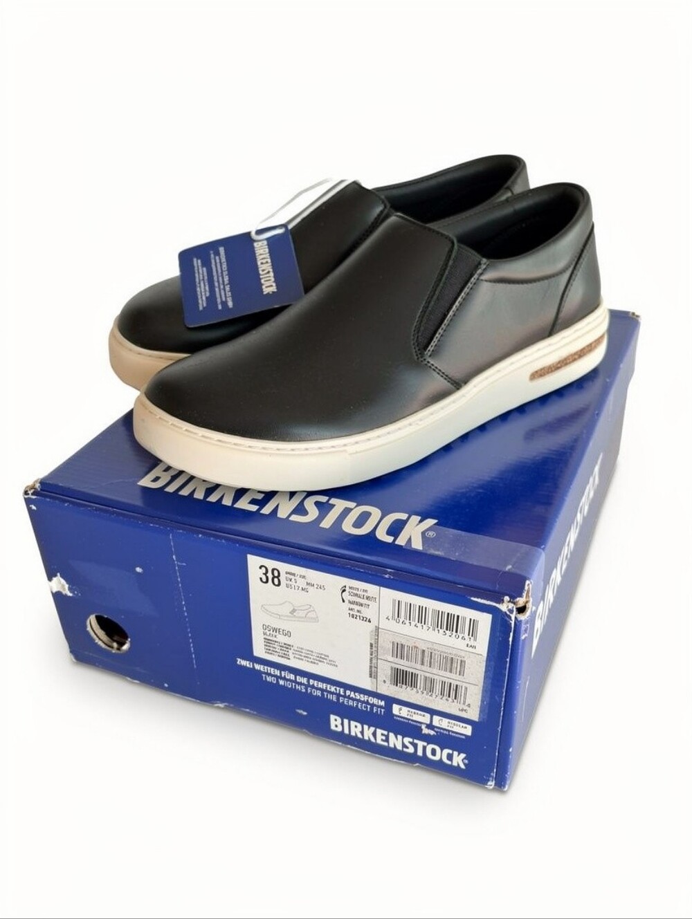 Birkenstock Oswego Leather Casual Slip On Shoes Size Women's 7 Narrow Fit NEW